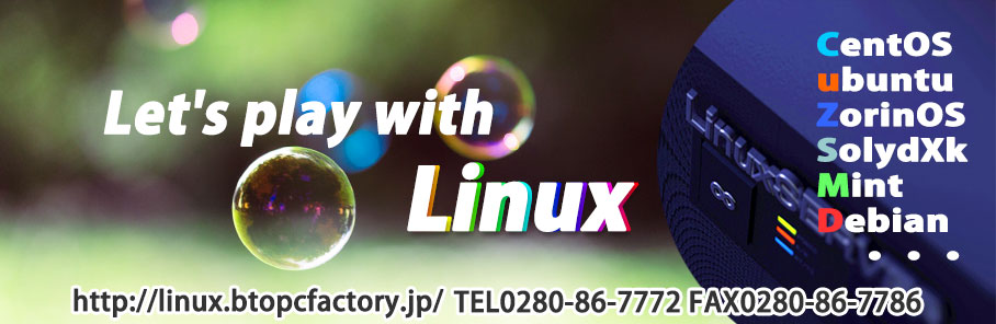 Linuxパソコン販売・CentOS搭載パソコン販売・Ubuntuパソコン販売・自宅サーバー販売